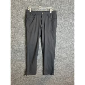 Lululemon Men’s Pants Black Slim Straight Leg Stretch 5 Pocket Size 32